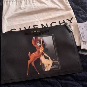 Givenchy Bambi Zip Pouch / Clutch – NEW w/ Dust Bag & Paperwork